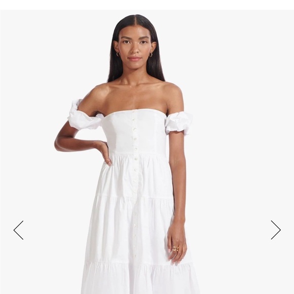 Staud elio midi dress sz 6 - Picture 1 of 3